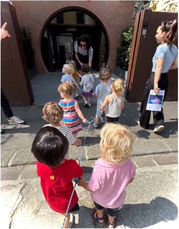 Digital Refuge opens its doors to the very young: a special guided tour for a Florence nursery school