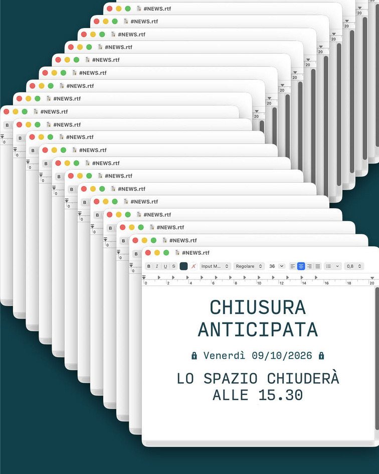 Chiusura straordinaria venerdì 9 ottobre